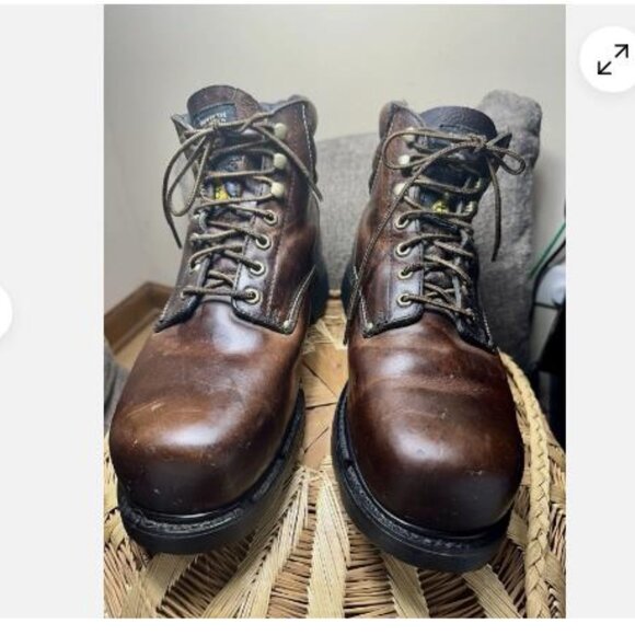 Carolina Safety Toe Work Boots 3596 Mens Size 13 D Brown Leather - Picture 1 of 7